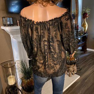 Fully lined Off the Shoulder Blouse